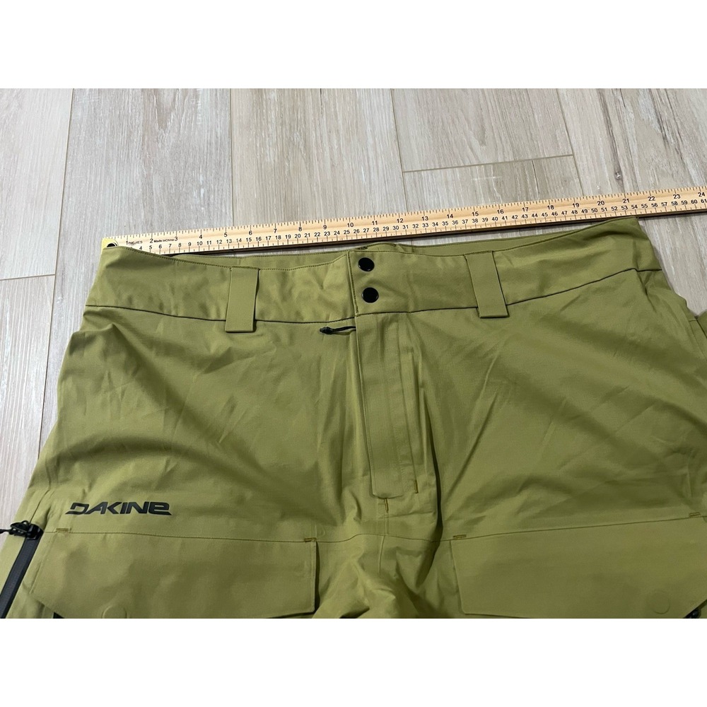 DAKINE Sender Stretch 3L Pant Mens Size XL Earth Green Drawstrings.. - Picture 3 of 10
